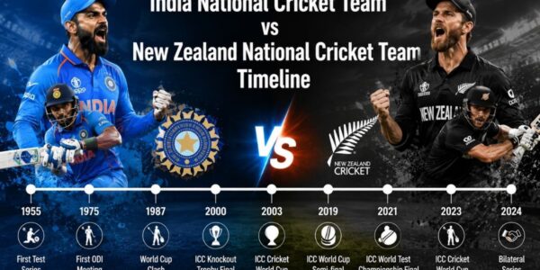 India National Cricket Team vs New Zealand National Cricket Team Timeline