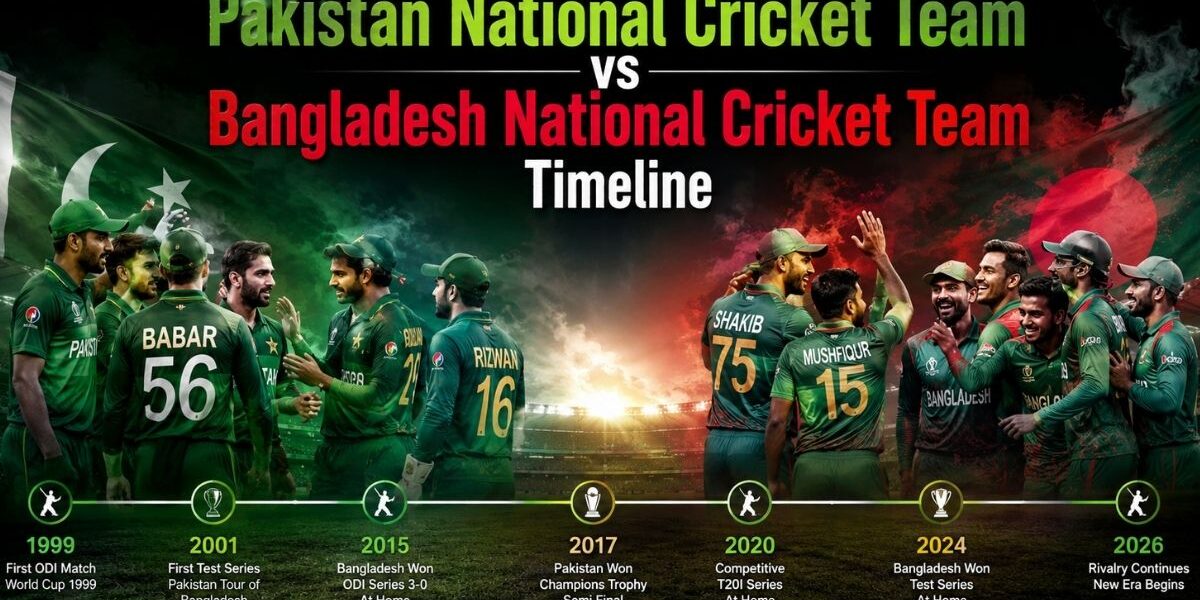 Pakistan National Cricket Team vs Bangladesh National Cricket Team Timeline