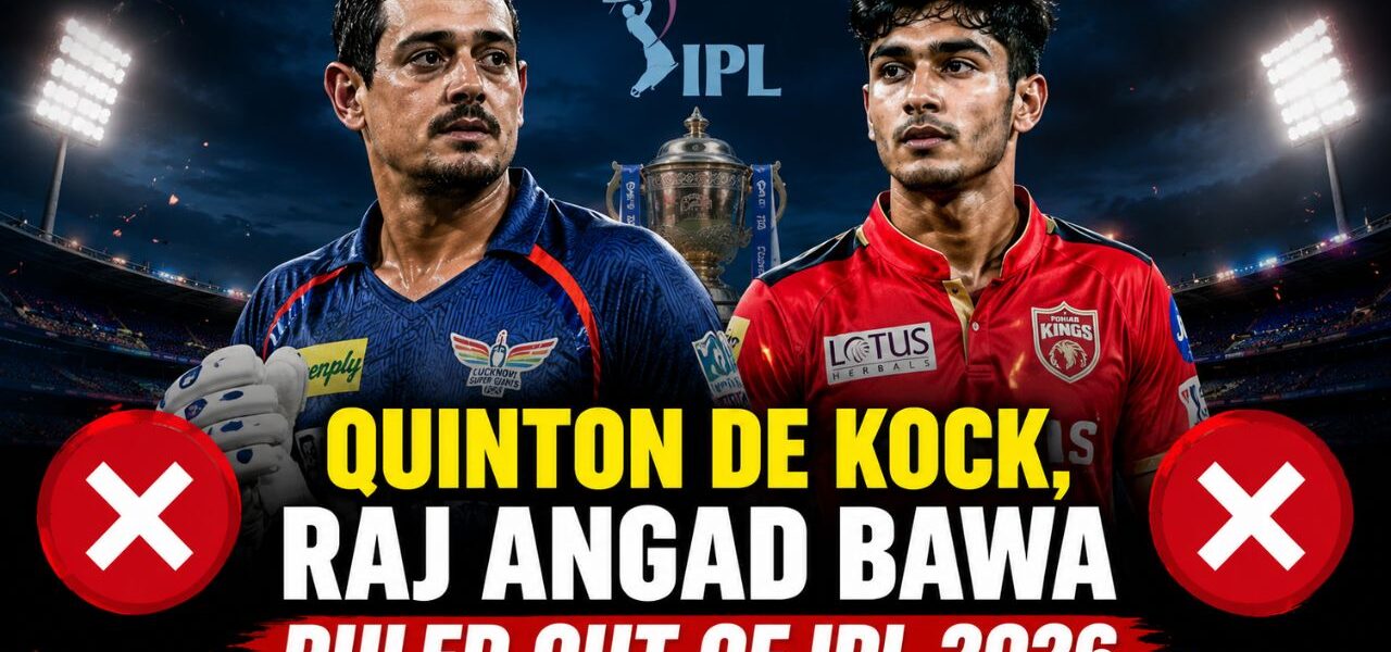 Quinton de Kock, Raj Angad Bawa Ruled Out of IPL 2026