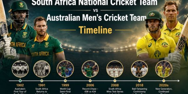 South Africa National Cricket Team vs Australian Men’s Cricket Team Timeline