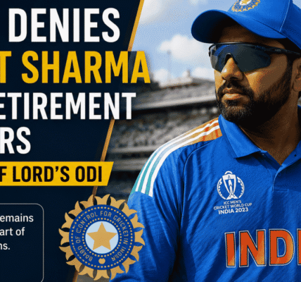 BCCI Denies Rohit Sharma ODI Retirement Rumors Ahead of Lord’s ODI