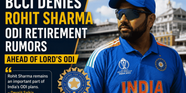 BCCI Denies Rohit Sharma ODI Retirement Rumors Ahead of Lord’s ODI