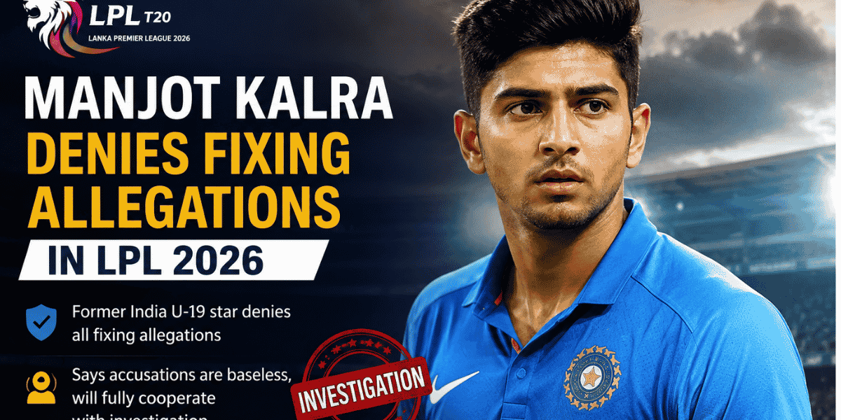Manjot Kalra Denies LPL 2026 Fixing Allegations, Says Truth Will Prevail