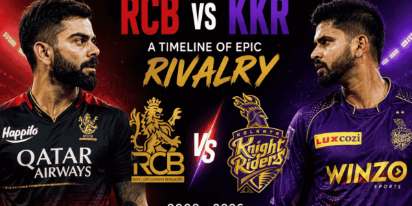 royal challengers bengaluru vs kolkata knight riders timeline